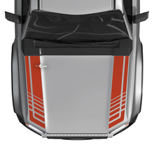 Toyota Land Cruiser Prado Hood Stripes Strobe Decals Sticker -Two-Color Vinyl Graphic Kit
 3