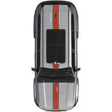 Toyota Land Cruiser Prado Hood and Sides Stripes Sport Style Decals Sticker - Vinyl Graphic Kit 2
 3