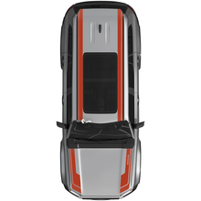 Toyota Land Cruiser Prado Hood and Roof Dual Stripes Rally Decals Sticker - Vinyl Graphic Kit 2
 2