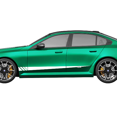 Side Doors Accent Decal Kit Vinyl Decal Sticker for BMW 5 Series G60 M5 G90
