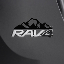 Mountains Bigfoot Sasquatch Decal Sticker Over Rear Toyota Rav4 Badge
 3