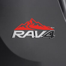 Mountains Decal Sticker Over Rear Toyota Rav4 Badge
 2