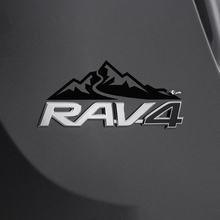 Mountains Decal Sticker Over Rear Toyota Rav4 Badge
 3