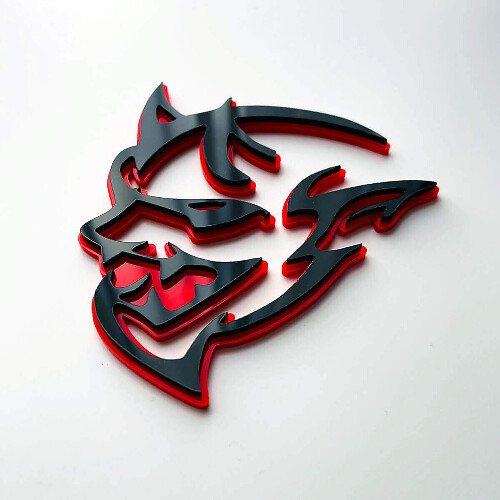 Demon Style 3D Fender Badge Emblem for Dodge Charger Challenger
