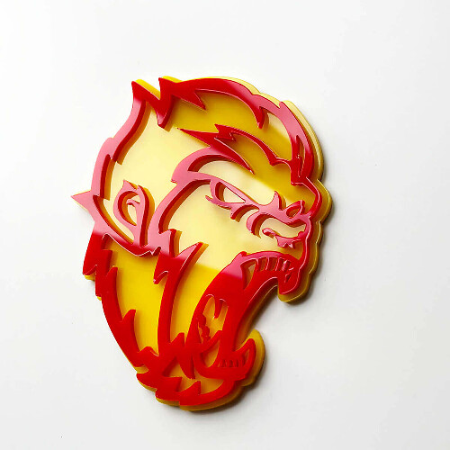 Angry Yeti Sasquatch Bigfoot 3D Wing Badges Emblem 2