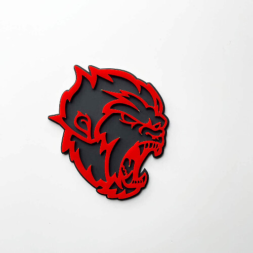 Angry Yeti Sasquatch Bigfoot 3D Wing Badges Emblem 3