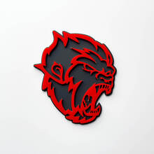 Angry Yeti Sasquatch Bigfoot 3D Fender Badges Emblem Grey vs Red
 5