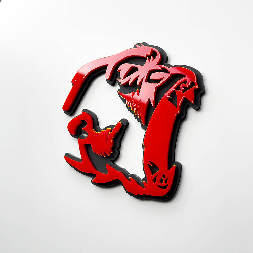 Gorilla Angry 3D Badge Wing Badges Emblem 3
