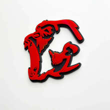 Angry Gorilla 3D Fender Badge Emblem_2