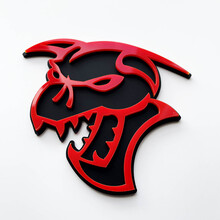 Hellcat Demon 3D Badge Black vs Yellow Fender Badges Emblem
 4