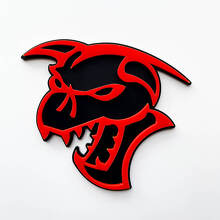 Hellcat Demon 3D Badge Black vs Yellow Fender Badges Emblem
 5