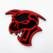 Hellcat Demon 3D Badge Black vs Yellow Fender Badges Emblem
 5