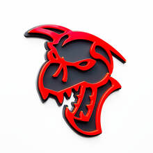 Hellcat Demon 3D Badge Fender Badges Emblem Grey vs Red
 3
