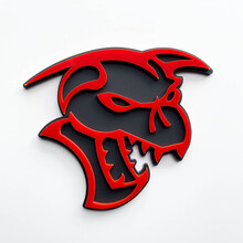 Hellcat Demon 3D Badge Fender Badges Emblem Grey vs Red
 4