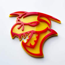 Demon 3D Badge Wing Badges Emblem 3 3