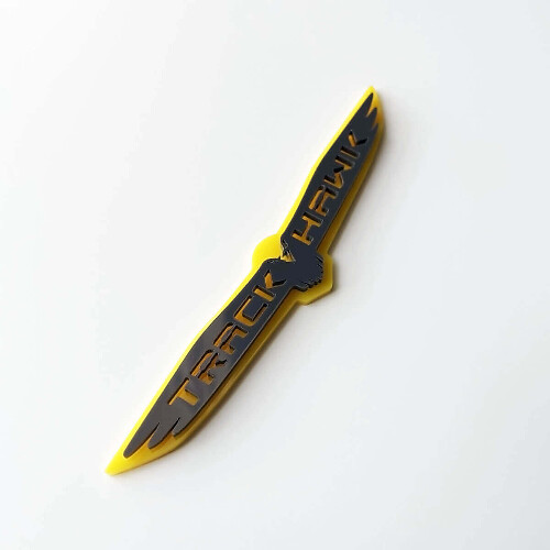 Trackhawk 3D Badge Custom Wing Mirror Emblem 2 for Jeep Trackhawk