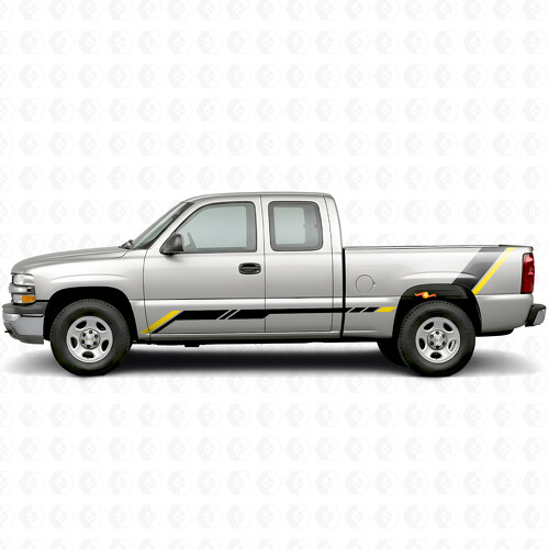Rising Accent Door & Bedside Vinyl Stripes for Chevrolet Silverado 1500 GMT800 1999-2007