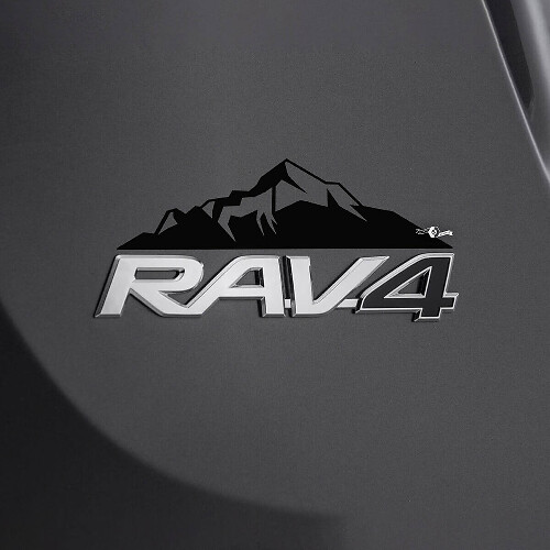 Mountains Over Rear Decal Sticker For Toyota Rav4 Badge