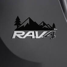 Mountains Trees Decal Sticker Over Rear 2 For Toyota Rav4 Badge 3