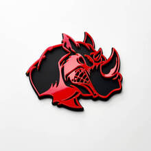 3D Rhino Angry Logo Badge - Custom Fender Emblem for Cars Trucks and SUVs
 3