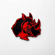 3D Rhino Angry Logo Badge - Custom Fender Emblem for Cars Trucks and SUVs
 4