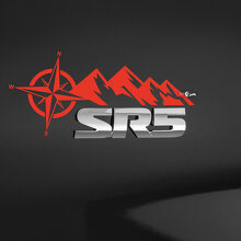 Mountain Compass Rear Badge Vinyl Decal for Toyota SR5 _2