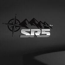 Mountain Compass Rear Badge Vinyl Decal for Toyota SR5 _3