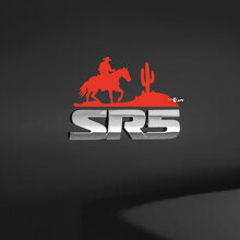 Western Cowboy Badge Overlay Vinyl Decal for Toyota _2