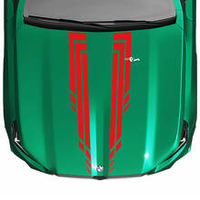 L Stripes Racing Checkered Hood Decal for BMW 5 Series G60 M5 G90
 3