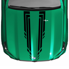 L Stripes Racing Checkered Hood Decal for BMW 5 Series G60 M5 G90
 4