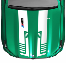 Stripes Racing Checkered Flag or Strobe Look Hood Decal for BMW 5 Series G60 M5 G90
 3