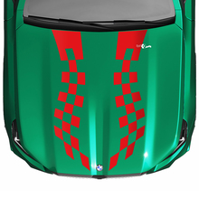 Stripes Racing Checkered Flag or Strobe Look Hood Decal for BMW 5 Series G60 M5 G90
 6