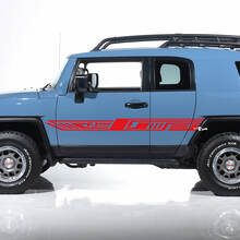 Toyota FJ Cruiser Side Door Stripes Decals Stickers Graphics - Custom Vinyl Kit
 3