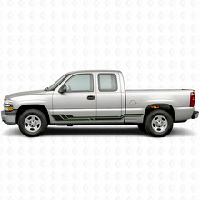 Parallel Accent Door & Rocker Panel Vinyl Stripes for Chevrolet Silverado 1500 GMT800 1999-2007_4