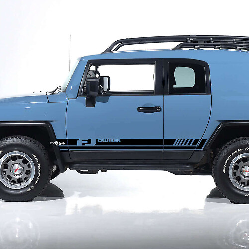 FJ Style Side Stripes Vinyl Decal Kit for Toyota FJ Cruiser
