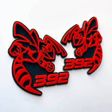 Hornet Bee 392 3D Badge Grey vs Red Fender Badges Emblem 1
 3