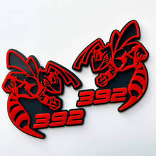 Hornet Bee 392 3D Badge Grey vs Red Fender Badges Emblem 1
 4