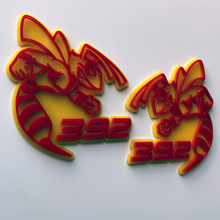 Hornet Bee 392 3D Badge Yellow vs Red Fender Badges Emblem
 2