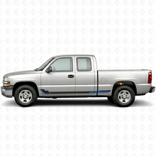Racing Line Door & Rocker Panel Vinyl Stripes for Chevrolet Silverado 1500 GMT800 1999-2007_3