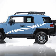 Toyota FJ Cruiser Tribal Side Door Stripes Decals Stickers Graphics - Custom Vinyl Kit
 3