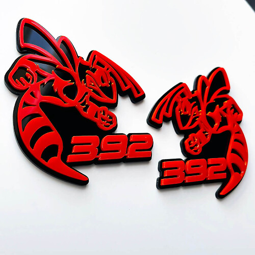392 Hornet Bee 3D Badge Wing Mirror Badges Emblem 3