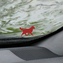 Dog laboratory retriever Windshield Easter Egg Corner Decal - Custom Vinyl Graphic
 2