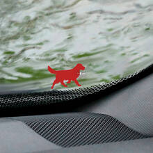 Dog laboratory retriever Windshield Easter Egg Corner Decal - Custom Vinyl Graphic
 2