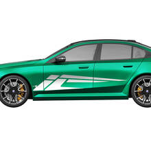 Side Modern Stripes Racing Decal Kit for BMW 5 Series G60 M5 G90 - SupDec Graphix Vinyl Stickers
 2