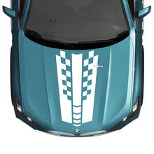 BMW X5 G05 Hood Checkered Stripe Decal - Vinyl M Performance
 2