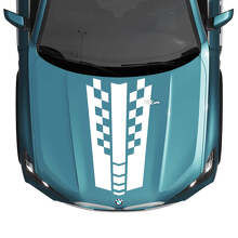BMW X5 G05 Hood Checkered Stripe Decal - Vinyl M Performance
 2