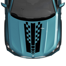 BMW X5 G05 Hood Checkered Stripe Decal - Vinyl M Performance
 3