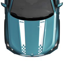BMW X5 G05 Hood Checkered Stripe Decal - Vinyl M Performance 2
 2