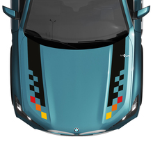 BMW X5 G05 Hood Checkered Stripe Decal - Vinyl M Performance 4
 2