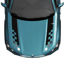 BMW X5 G05 Hood Checkered Stripe Decal - Vinyl M Performance 4
 3